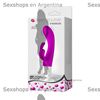 Vibrador siliconado con estimulador de clitoris y 30 velocidades